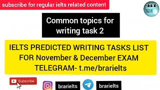 Writing task prediction for November & December month/13 November/20/27November/4 December