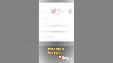 Iframe tags in HTML | Iframe tags | sort html | iframe | tags