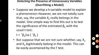 Model Specification Errors Part III