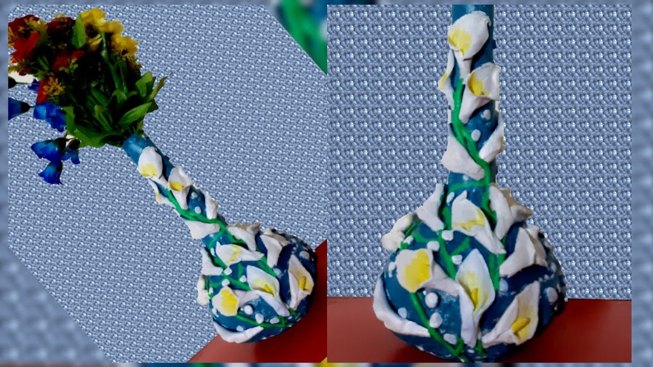 How To Make Flower Pot with Card Board Home Decor DIY Flower Pot