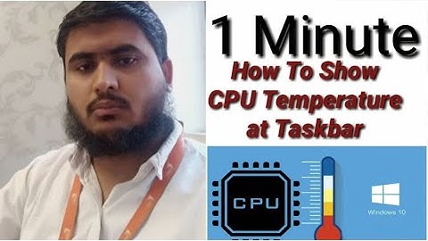 How to Show CPU Temperature at System Tray