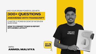 How to Convert a Power BI Report into Mobile Layout | Q-26 | 300 Power BI Interview Questions Answer