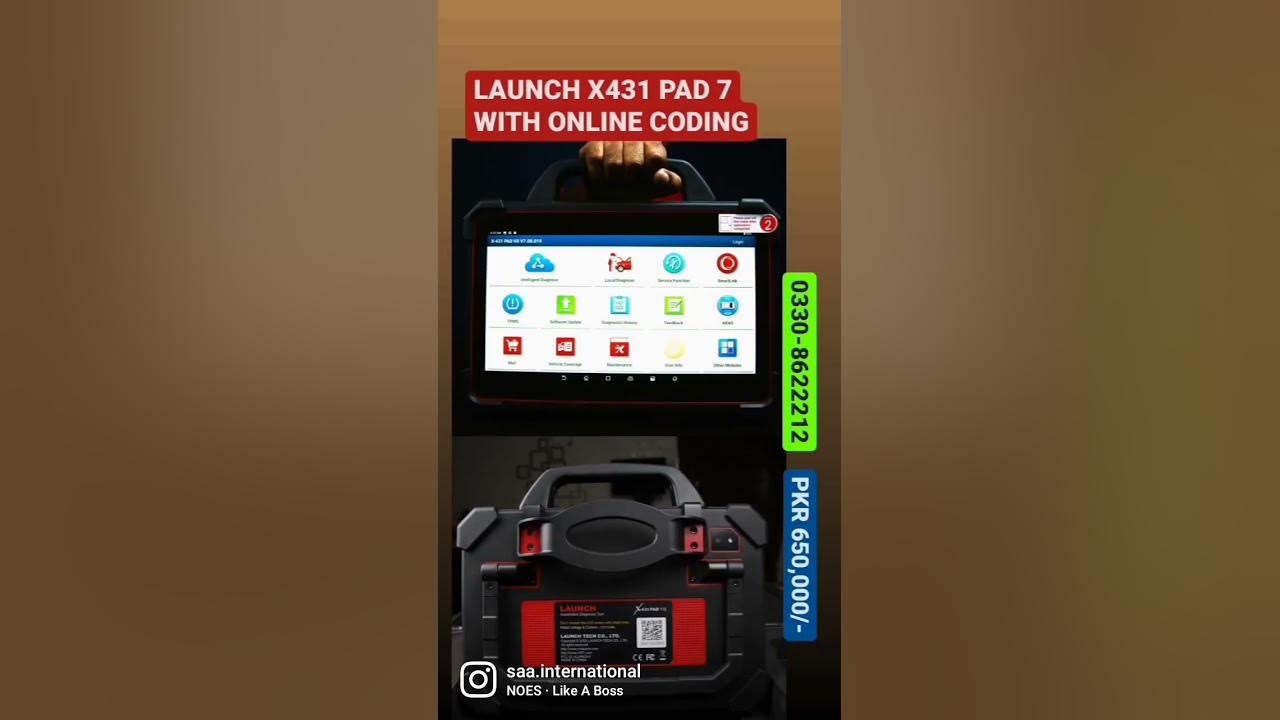 Launch X431 Pad 7 OBD2 Car Scanner with 33 Calibrations and Service