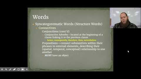 Conjunctive Adverbs and Prepositions