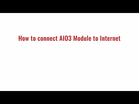 R5/AS1/H1: How to connect eSolar AIO3 to the Internet