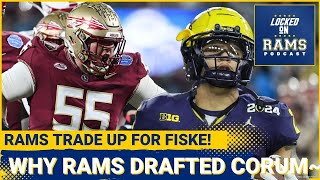 Rams Trade Up For Braden Fiske, Draft RB Blake Corum in 3rd, Why LA Drafted Corum, Draft Grades! screenshot 5