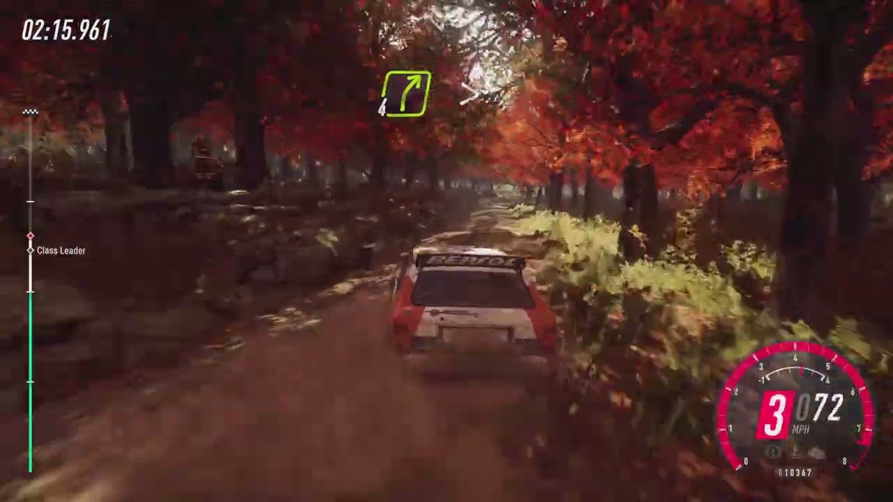 DiRT Rally 2.0 race hud