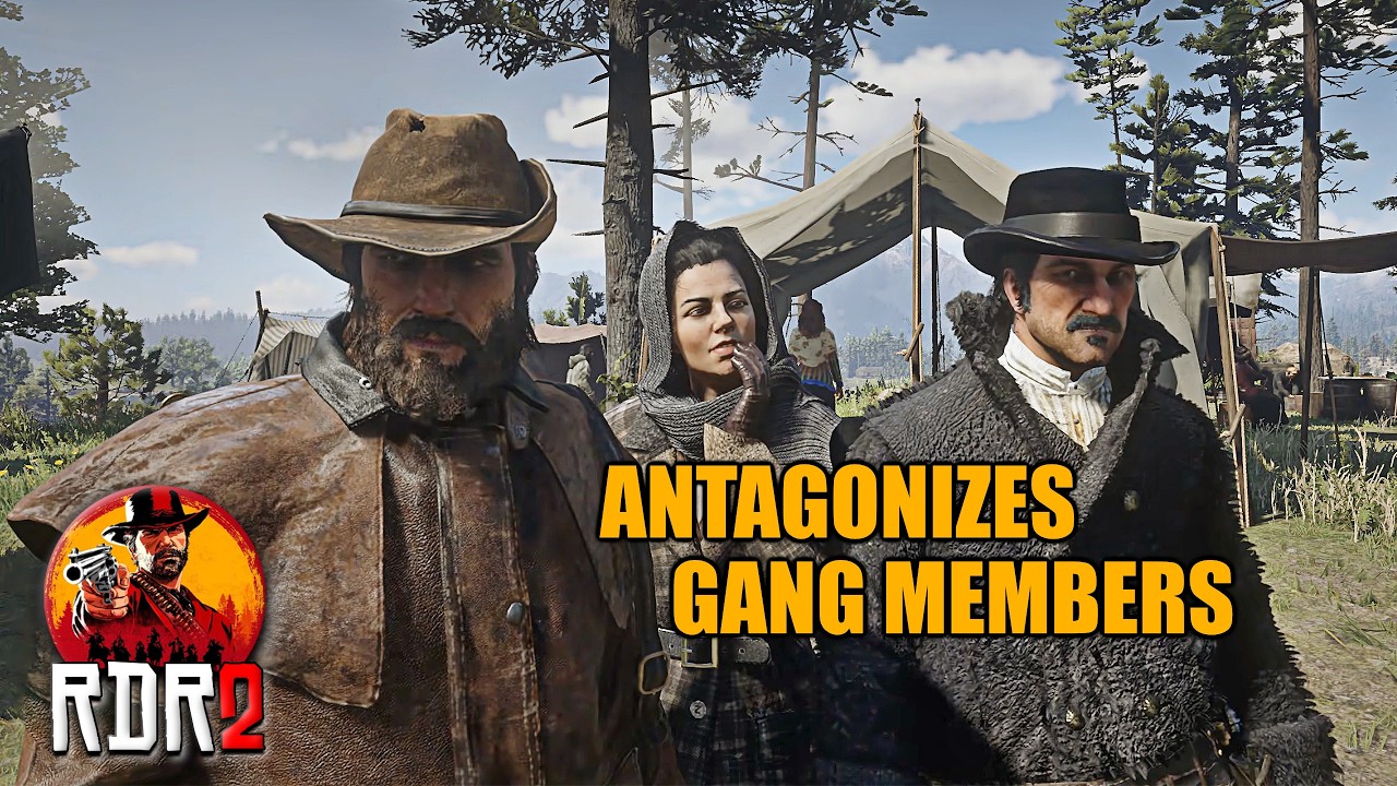 Arthur Antagonizes Gang Members - Red Dead Redemption 2 - YouTube