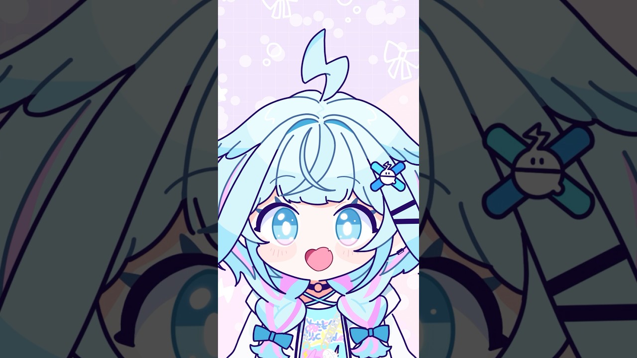 ぶんぶんアホ毛アニメ⚡ #hololivedev_is #shorts