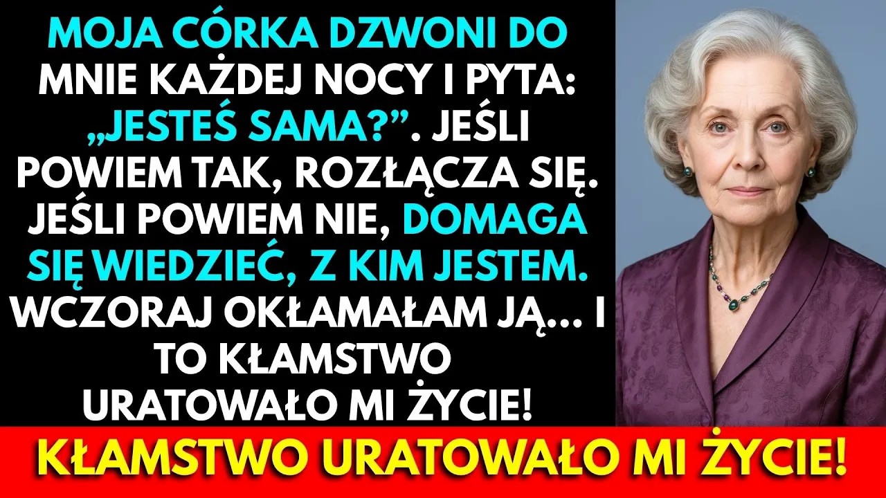 Siedziałam w kuchni, gdy zadzwonił telefon. Zegar wskazywał 22:45, dokładnie jak zawsze. Odebrałam, a z słuchawki popłynęło znajome: „Cześć, mamo. Jesteś sama?”. Magda dzwoniła codziennie o tej...
