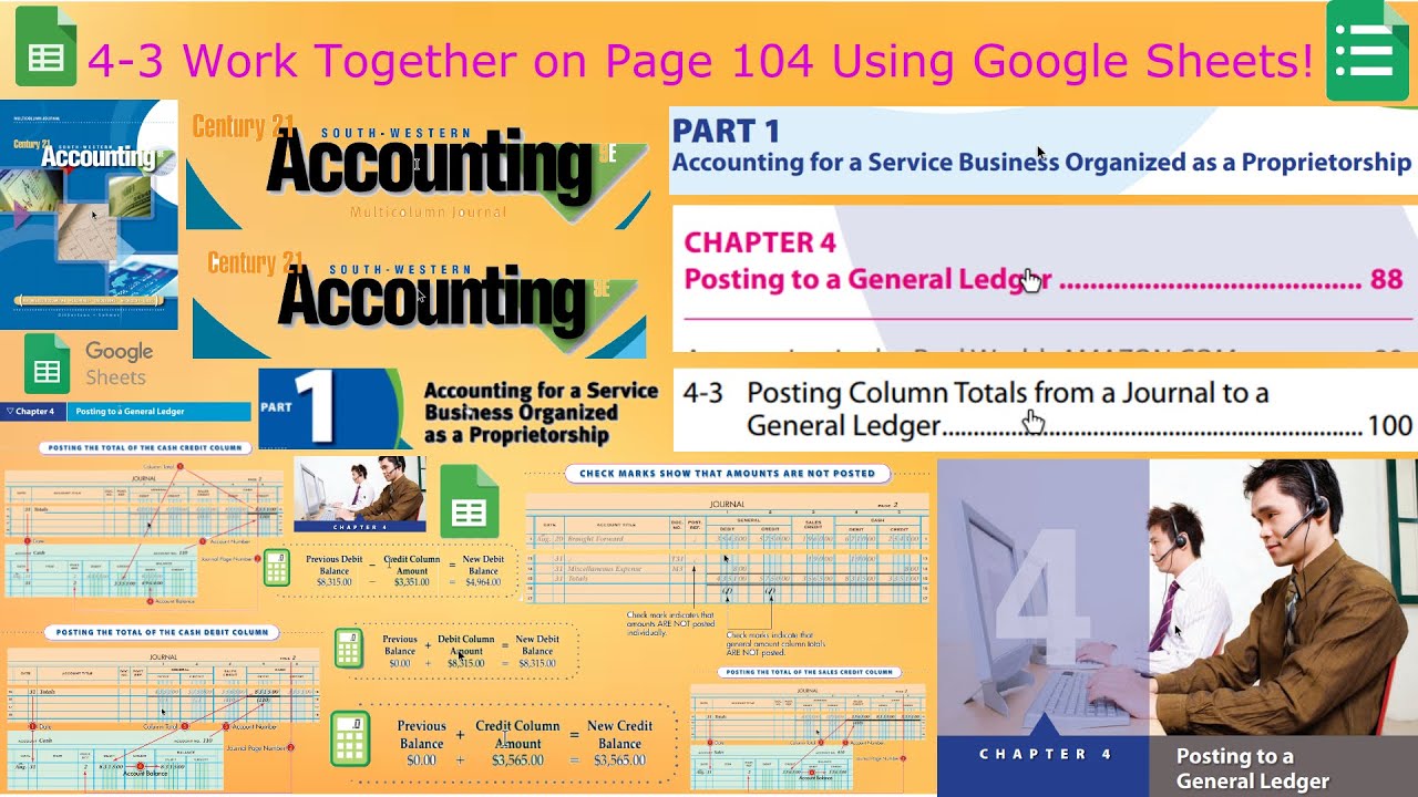 4 3 Work Together On Page 104 Using Google Sheets YouTube