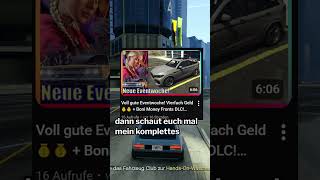 Eventwoche News! Money Fronts Geld Boni 💸💰+ 2 GRATIS AUTOS - GTA Eventwoche 08.01