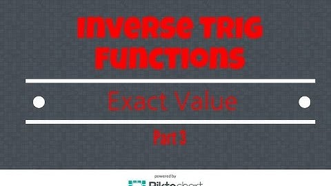 How to find the exact value of composition of inverse trig functions. Part 3