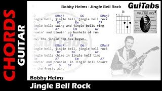 JINGLE BELL ROCK 🎸🎄🎅 - Bobby Helms ( Lyrics - GUITAR Chords 🎸- Karaoke )