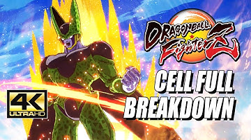 CELL - Combos, Specials & Breakdown: DragonBall FighterZ (4K HD)