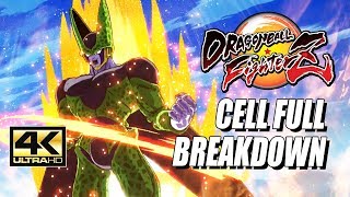CELL - Combos, Specials & Breakdown: DragonBall FighterZ (4K HD)