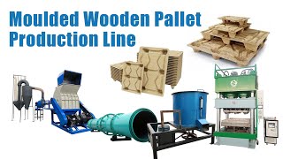 Wooden Pallet Production Line - How to Manufacture Compressed Wood Pallets? #pallets #europallet