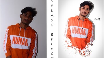 Photoshop Tutorial 2020 |Ink splatter effect | Paint splash effect |  Photo editing | | edit by - pp