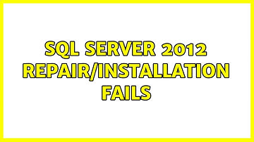 SQL Server 2012 repair/installation fails