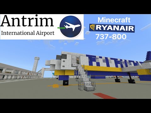 Antrim Airport | Ryanair 737-800 EMERGENCY LANDING Minecraft