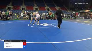 152 Lbs Round Of 32 - Brooklyn Hays, Utah Vs Lexi Adams, Missouri 6009