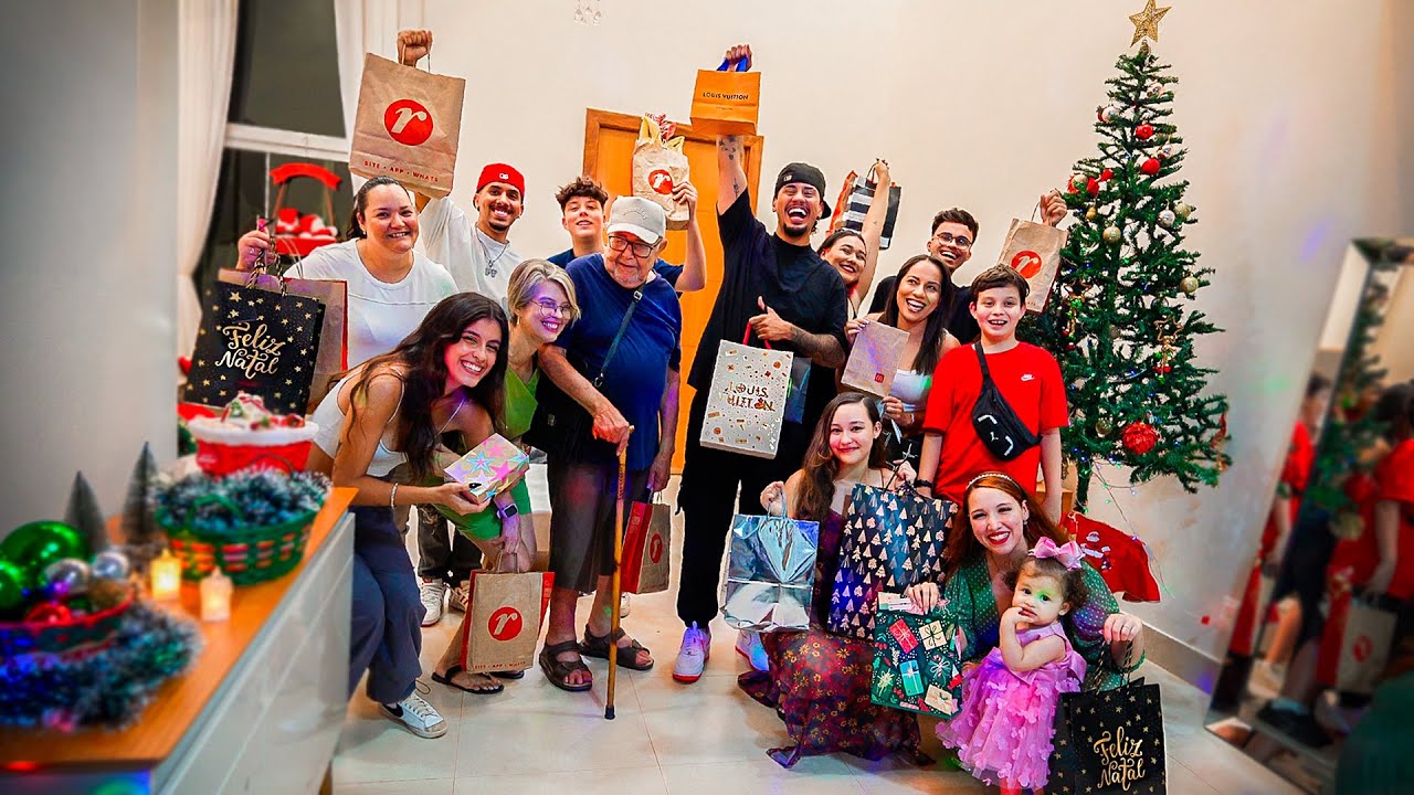 COMPRAMOS TUDO ISSO DE PRESENTE PRA NOSSA FAMILIA ❤️(ESPECIAL DE NATAL)