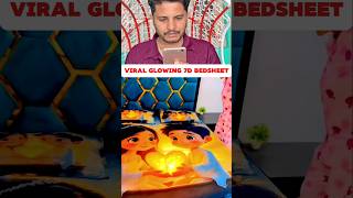 Viral Glowing 7d Bedsheet📬#affordabledecor #roomdecor #budgetdecor #homestyling #dailyfinds
