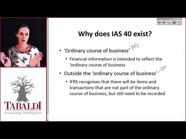 IAS 40 - Why does IAS 40 exist ?