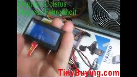 Digital Computer Thermometer Temperature Meter Gauge C/F PC MOD [400288]