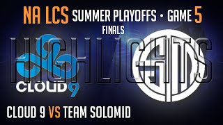 C9 vs TSM Playoff Final Highlights Game 5 S4 NA LCS Summer 2014 Playoffs Cloud 9 vs Team Solomid G5