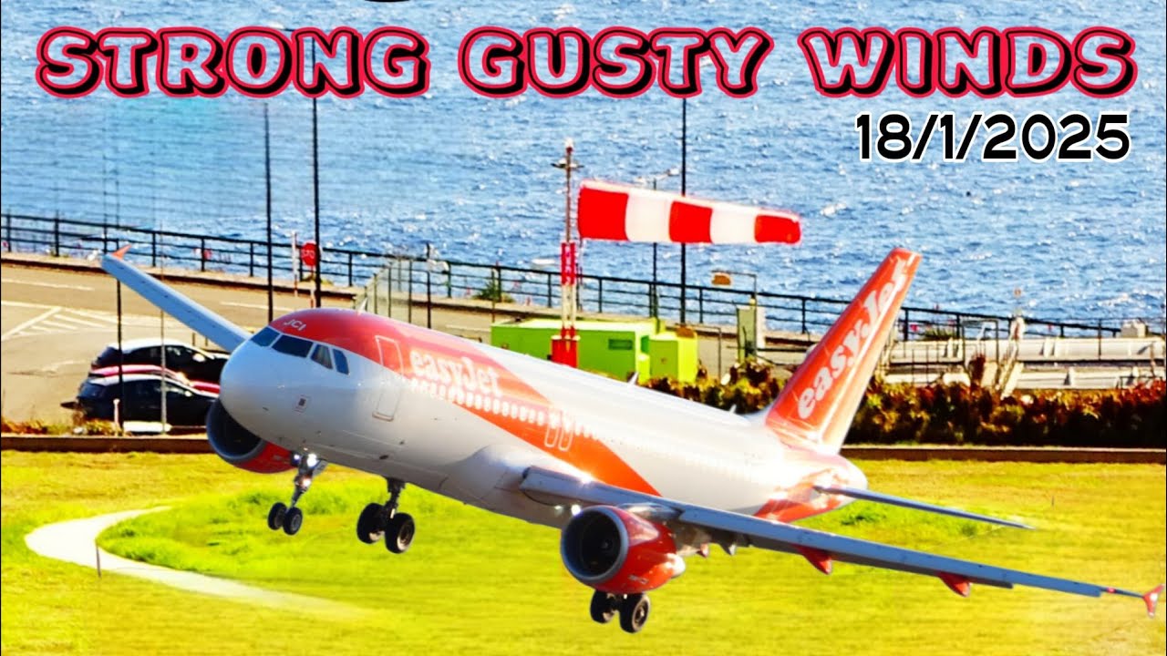 GUSTY LIVE MADEIRA AIRPORT CR7 / LPMA
