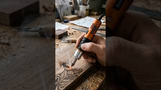Mini electric woodburn detailing pen (fine pyrography type) #woodworking #wood #tools #diy