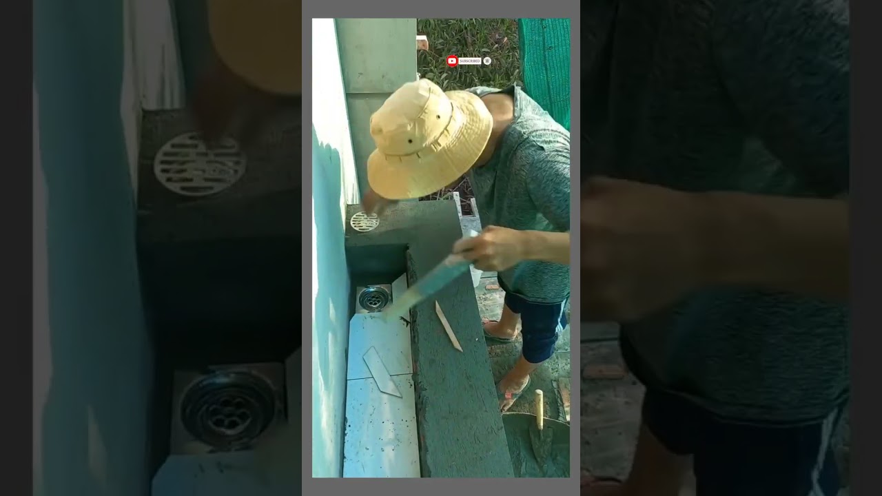 Experts use this method to quickly attach floor collection funnels 