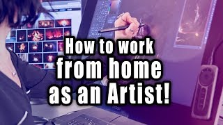 How to work from home as an artist