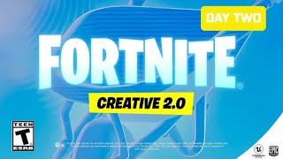 100 Level Default Deathrun Race with Andreas! | Fortnite Creative Mode Day 2