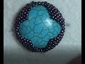 Tutorial: #1 Beaded Embroidery Techniques, Bezels. Мастер класс. Оплетение кабошона.