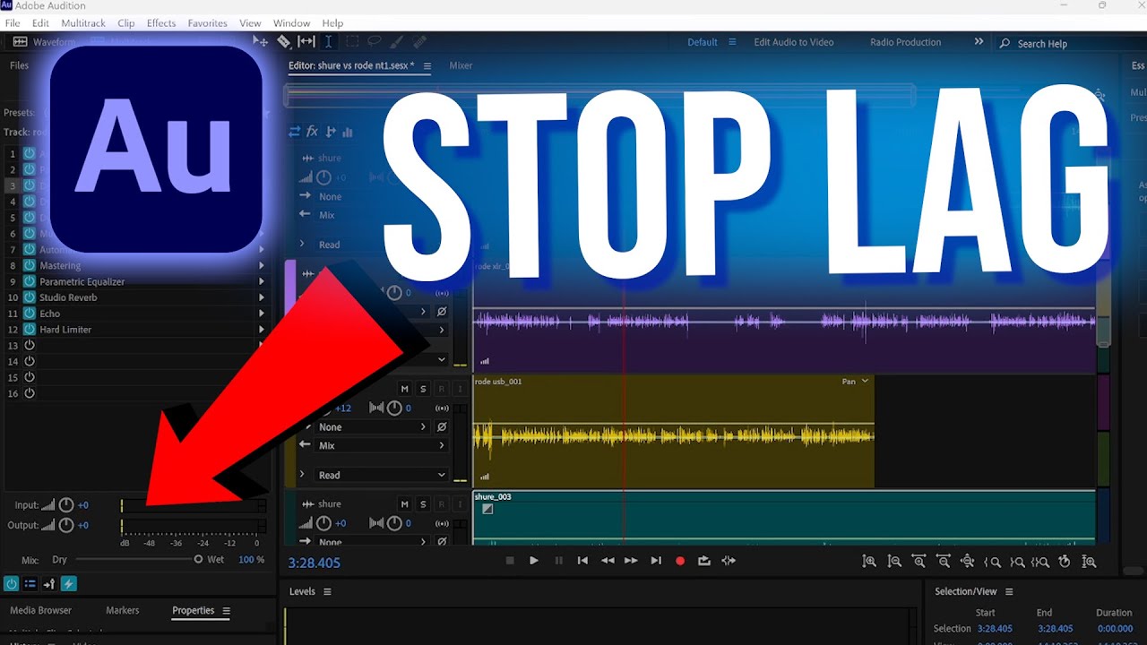 Fix Lagging Effects in Adobe Audition YouTube