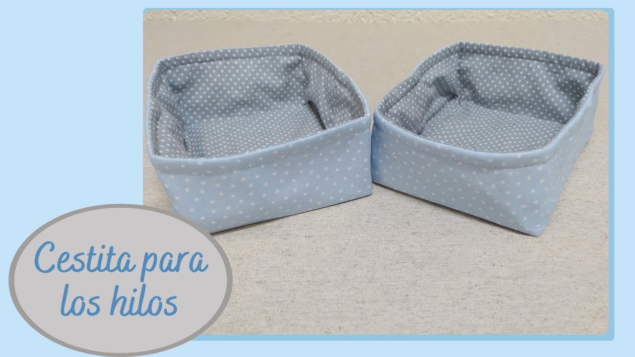 Como hacer una cestita para tirar los hilos mientras cosemos