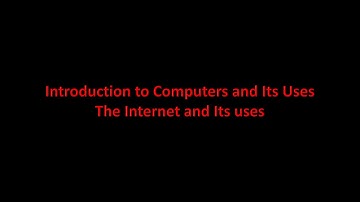 CIS101: The Internet: Connecting and Communicating Online