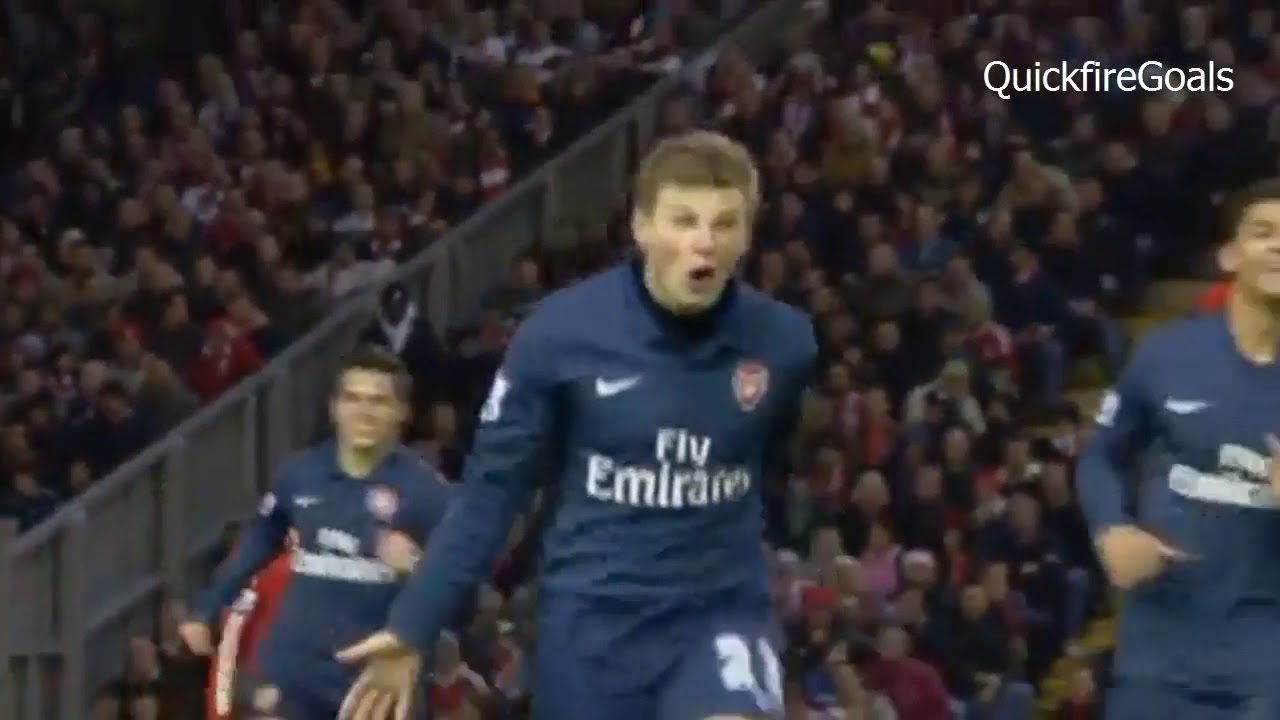 Andrei Arshavin's 31 goals for Arsenal