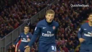 : Andrei Arshavin's 31 goals for Arsenal