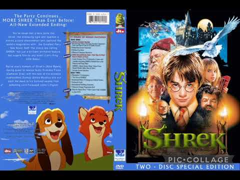 Shrek 2001 DVD Covers Dreamworks 2 Disc