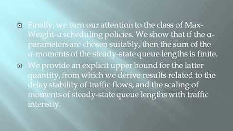2014 IEEE JAVA/DOTNET Max Weight Scheduling in Queueing Networks With Heavy Tailed Traffic
