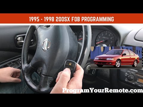 How to program a Nissan 200sx remote key fob 1995 - 1998