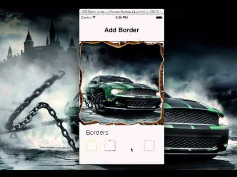 ADD Stylised Borders To UIImage Dynamically in iOS