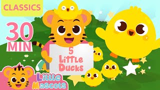 Five Little Ducks + Wheels On The Bus + more Little Mascots Nursery Rhymes & Kids Songs