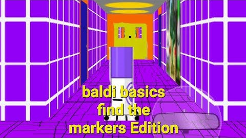 Baldi basics find the marker Edition Android mod menu baldi
