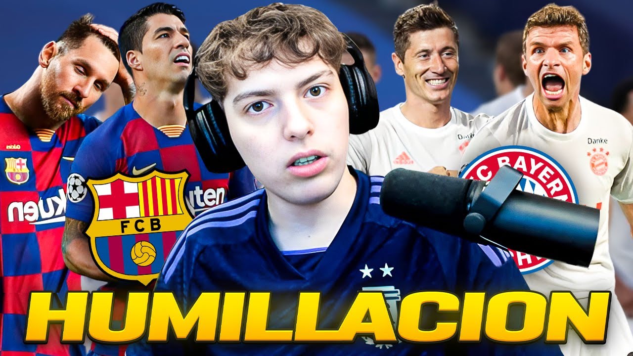 DAVOO XENEIZE REACCIONA A BAYERN MUNICH 8 BARCELONA 2 - CHAMPIONS 2020 - HUMILLACION HISTORICA