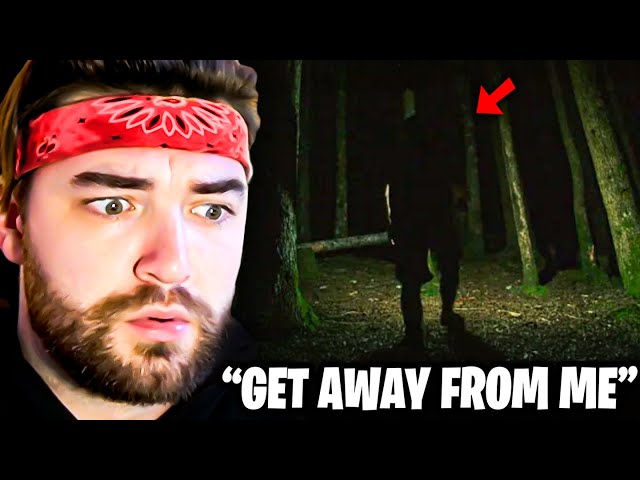 KingWoolz Reacts to SCARIEST FOOTAGE BY CAMPERS IN THE WOODS!! | ChillingScares class=