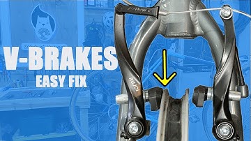 How To Fix Bike V Brake Pads Rubbing On One Side